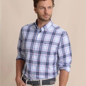 Southern Tide - Willowbrook Plaid Intercoastal Sport Shirt - New With Tag